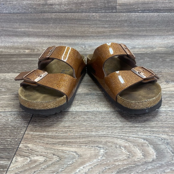 Birkenstock Arizona Sandals Magic Galaxy Glitter Bronze Sz 37/US 6-6.5 Womens - Picture 4 of 9
